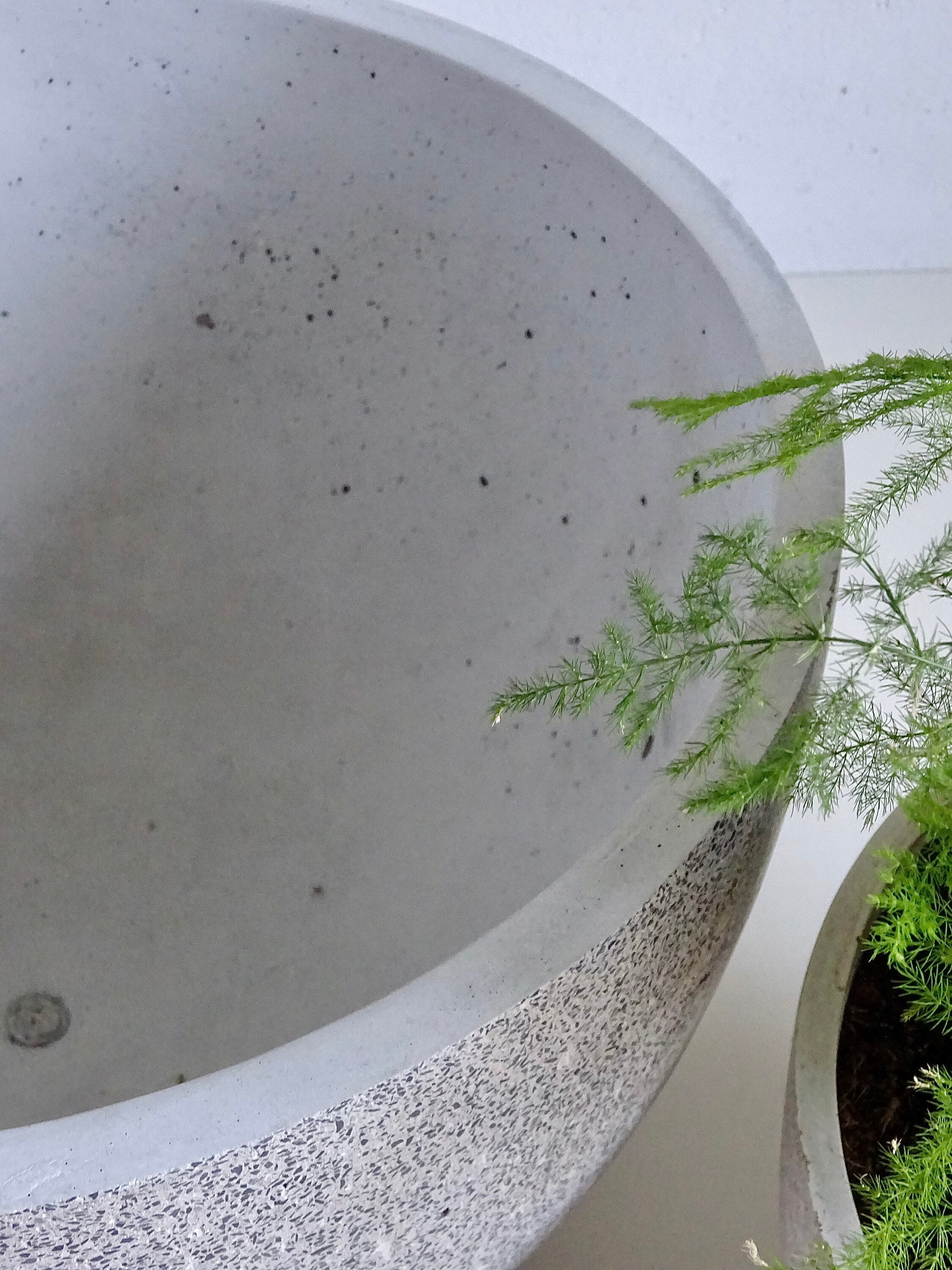 Large Terrazzo Planter 'bazalt Sand' Concrete Etsy