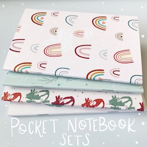 Pocket Notebook Sets | Motivational | Anatomical Heart | Foliage | Rainbows
