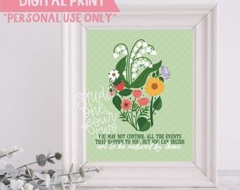 Cuore estivo / Solo stampa digitale / Resilienza / Maya Angelou