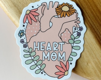 Heart Mom Sticker | CHD Sticker | Heart Family