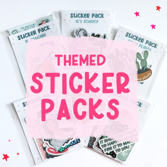 Sticker Packs Themed Sticker Packs Grab Bag 