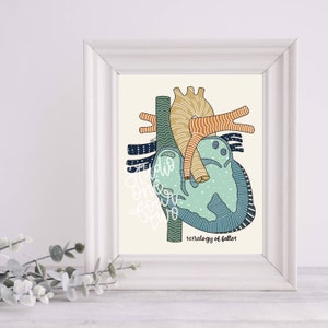 TOF Art Print | CHD Art Print | Physical Print | Heart Defect Illustration Print