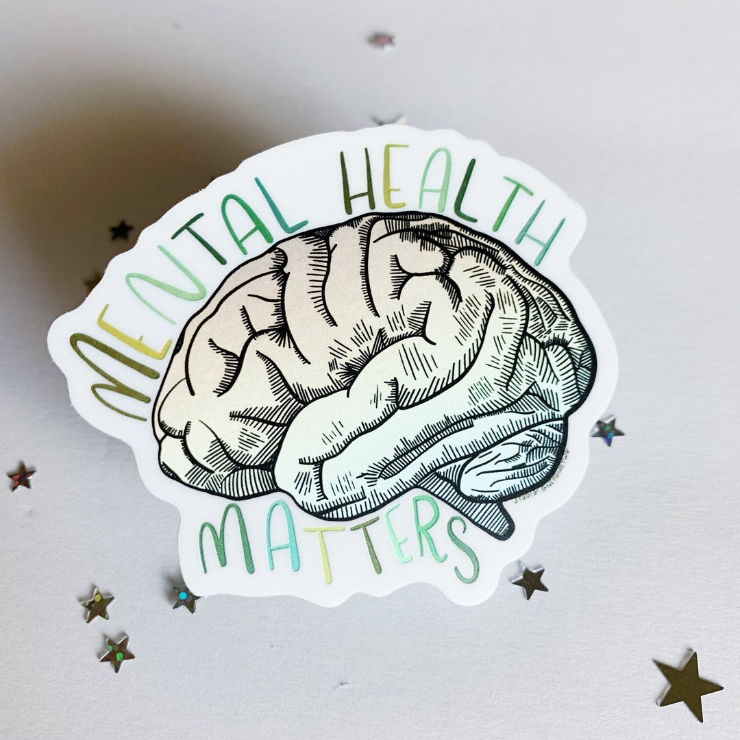Mental Health Matters Sticker | Vaporwave Sticker | Holographic - Etsy