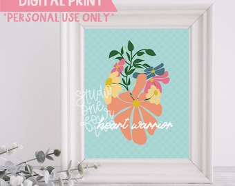 Cuore Guerriero del Cuore / Solo stampa digitale