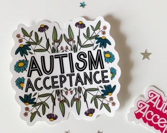 Autism Acceptance Sticker Duo | Clear Stickers