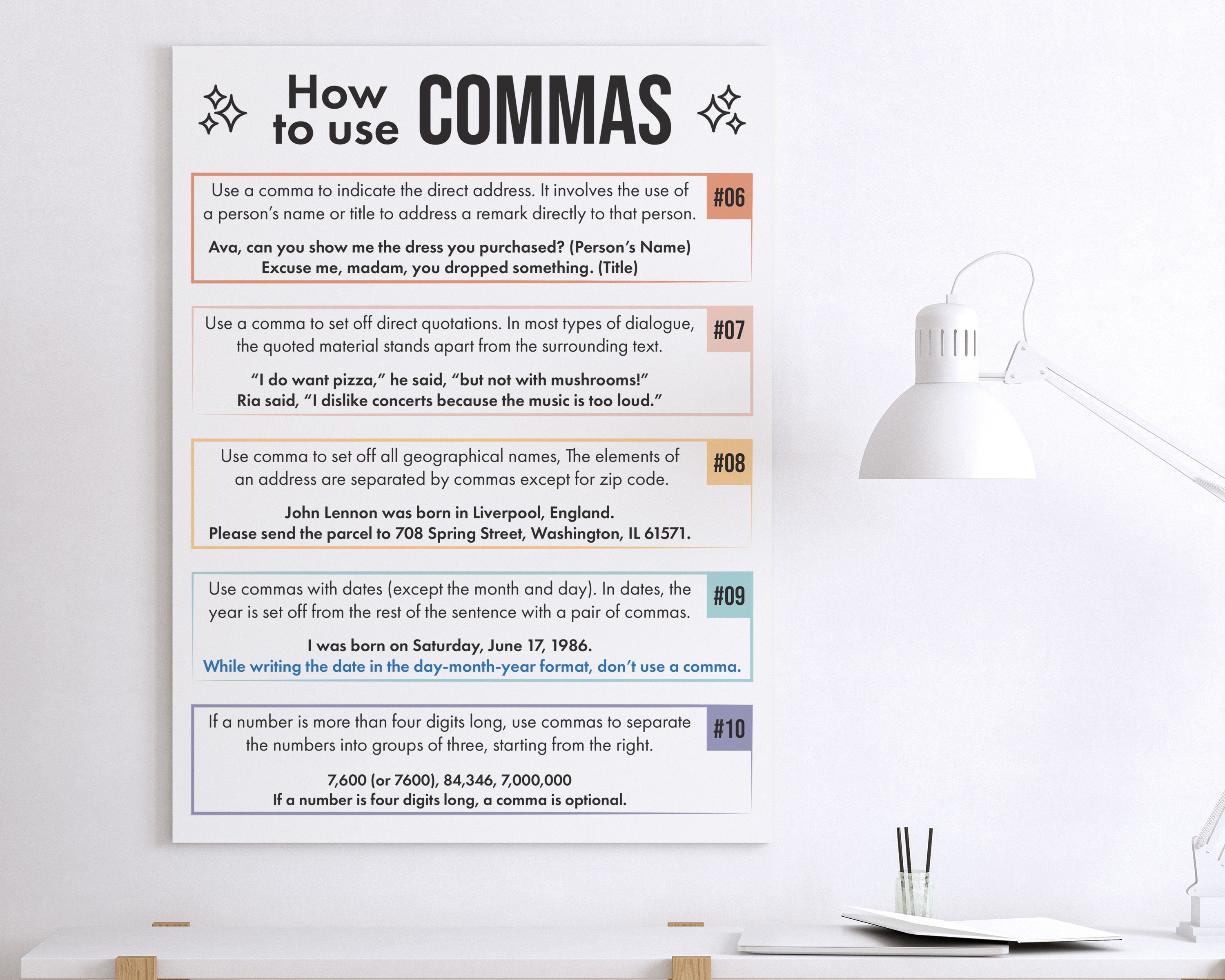 A Step-by-step Guide on How to Use Comma in English Grammar, Boho ...