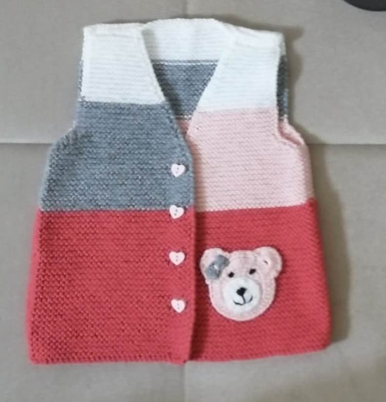 Knitted Vest Knitting Pattern Crochet vest for girls, Children/'s Vest Girls Crochet Vest Kids Knitted Vest,Kids Sleeveless Cardigan