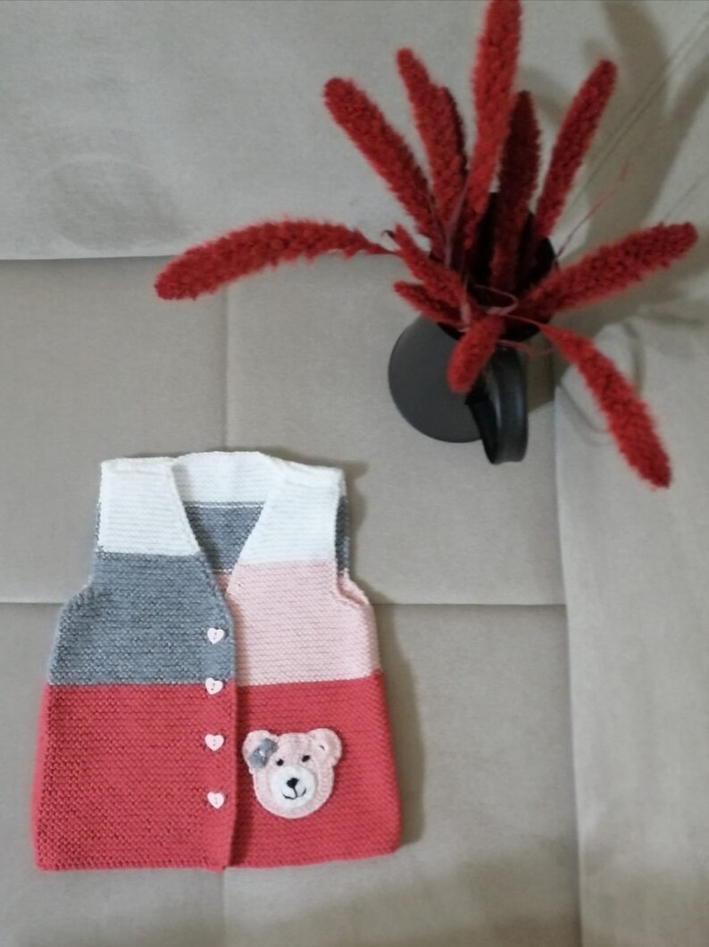 Knitted Vest Knitting Pattern Crochet vest for girls, Children/'s Vest Girls Crochet Vest Kids Knitted Vest,Kids Sleeveless Cardigan