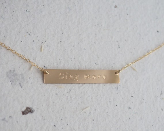 YOU ARE INCREDIBLE Personalized Reversible Necklace \u2022 Double Sided Necklace in Sterling Silver Rose Gold Filled \u2022 Gift For Her Gold Filled