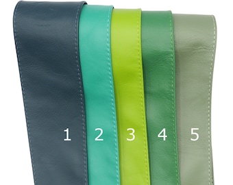 Green obi leather belt, Wrap leather belt, Genuine leather Italian woman belt, Wide belt for dresses, Waist Wrap Belt, Gift for her