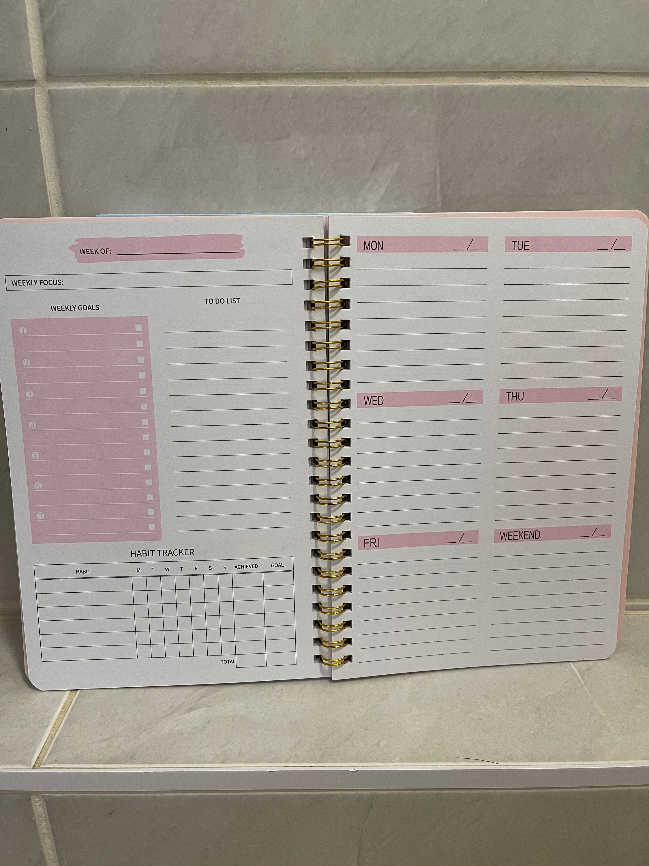 PERSONALISED Teachers Planner,  Personalised A5 Diary,  Personalised week to view A5,Planner for teacher ,Gift for Teacher, Colleague or her