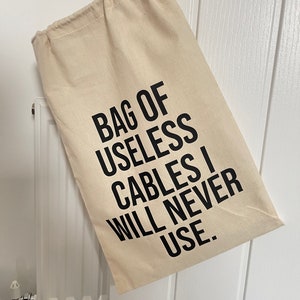 Tasche mit nutzlosen Kabeln, Kabelaufbewahrung, Kabelaufbewahrung, Kabelaufbewahrung, Kabelaufbewahrung, Geschenk für ihn, Geschenk für Vater und Vater, Geschenk für Männer