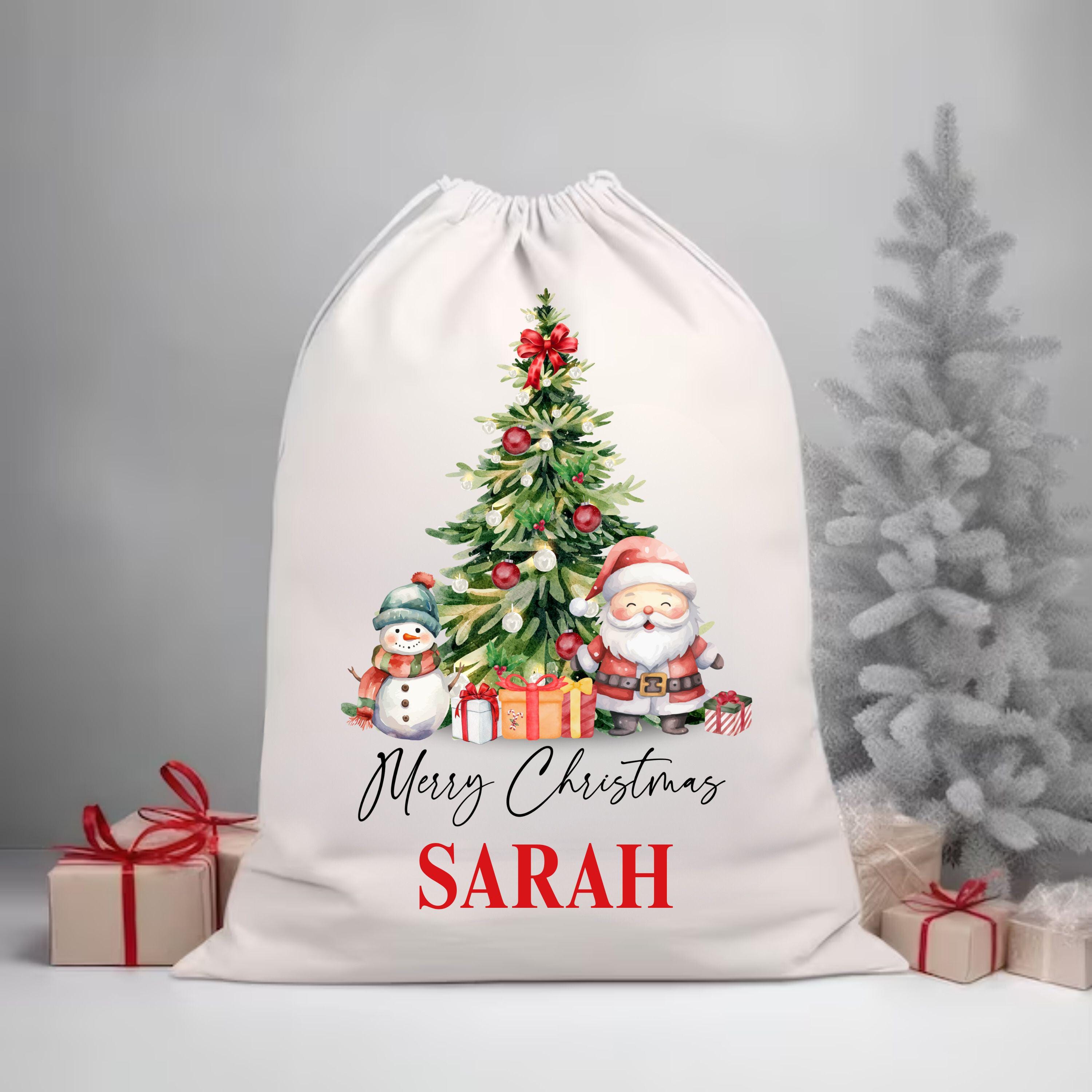 Personalised Santa Sack, Christmas Sack, Personalised Christmas Toy Sack  Christmas Gift Bag, Xmas Christmas Eve box, first Christmas gift