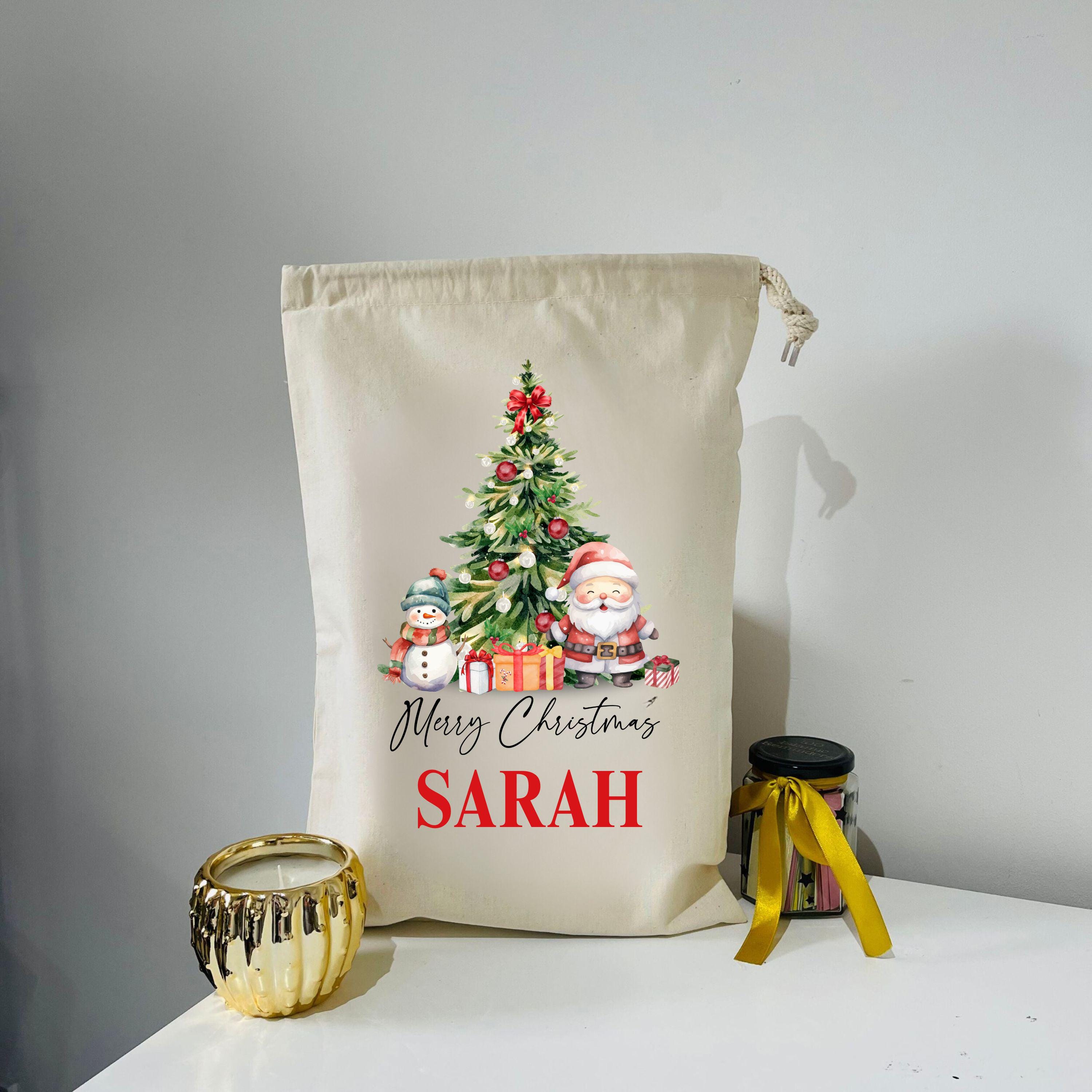 Personalised Santa Sack, Christmas Sack, Personalised Christmas Toy Sack  Christmas Gift Bag, Xmas Christmas Eve box, first Christmas gift