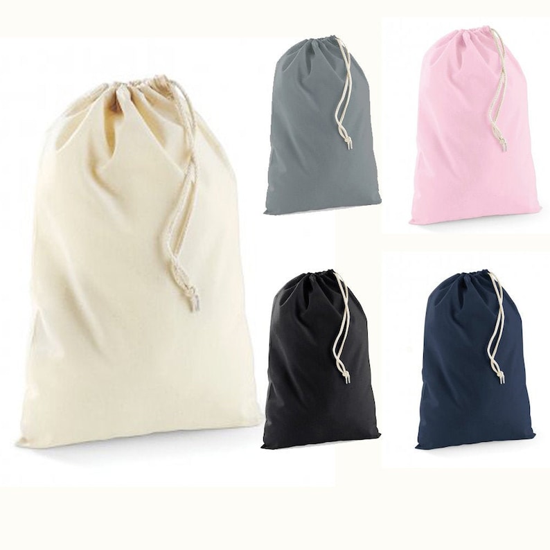 Cotton Drawstring Storage Bag 100 Cotton Drawstring Bag Etsy UK