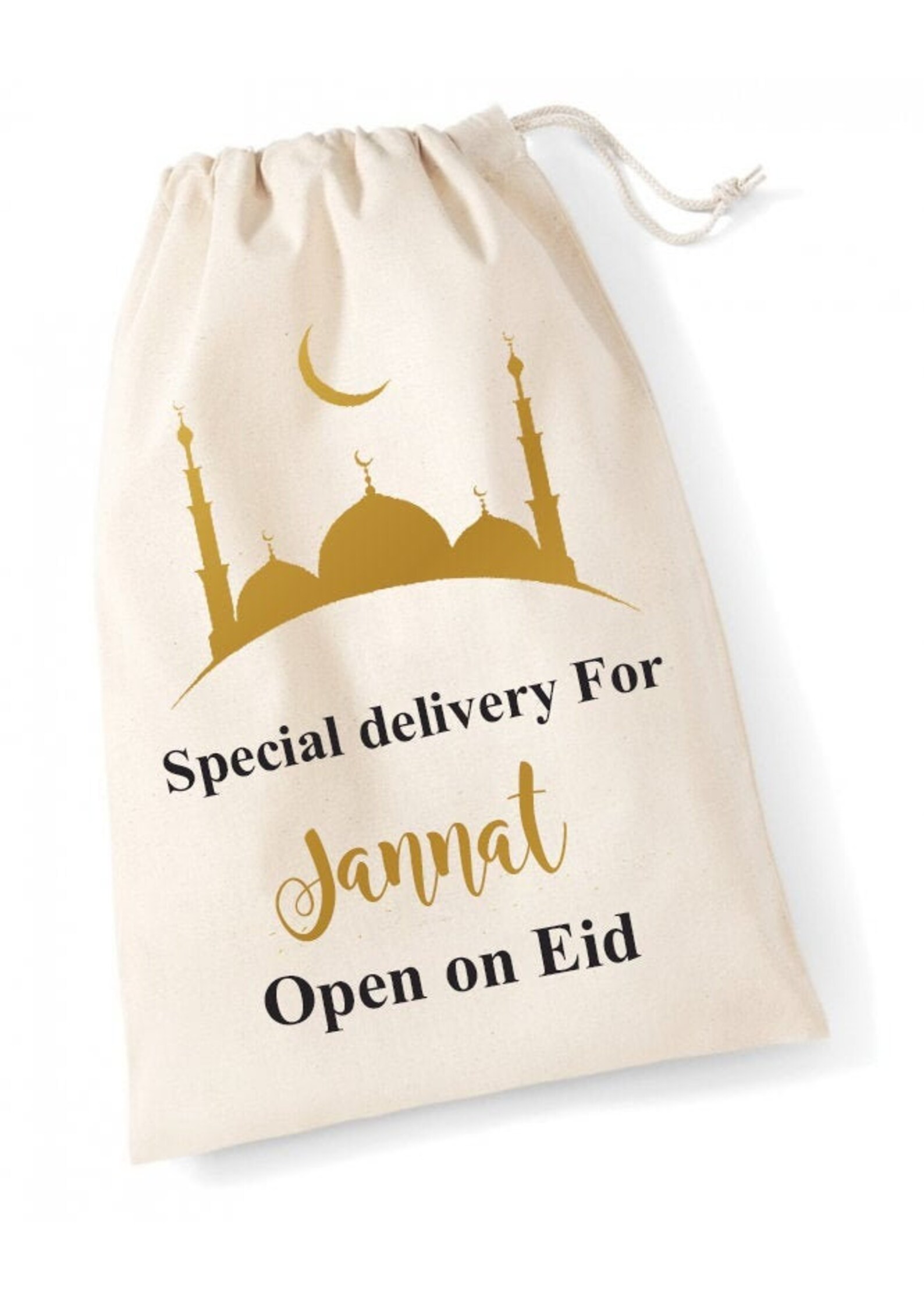 Personalised Eid Gift Bags Natural Personalised kids Eid Etsy