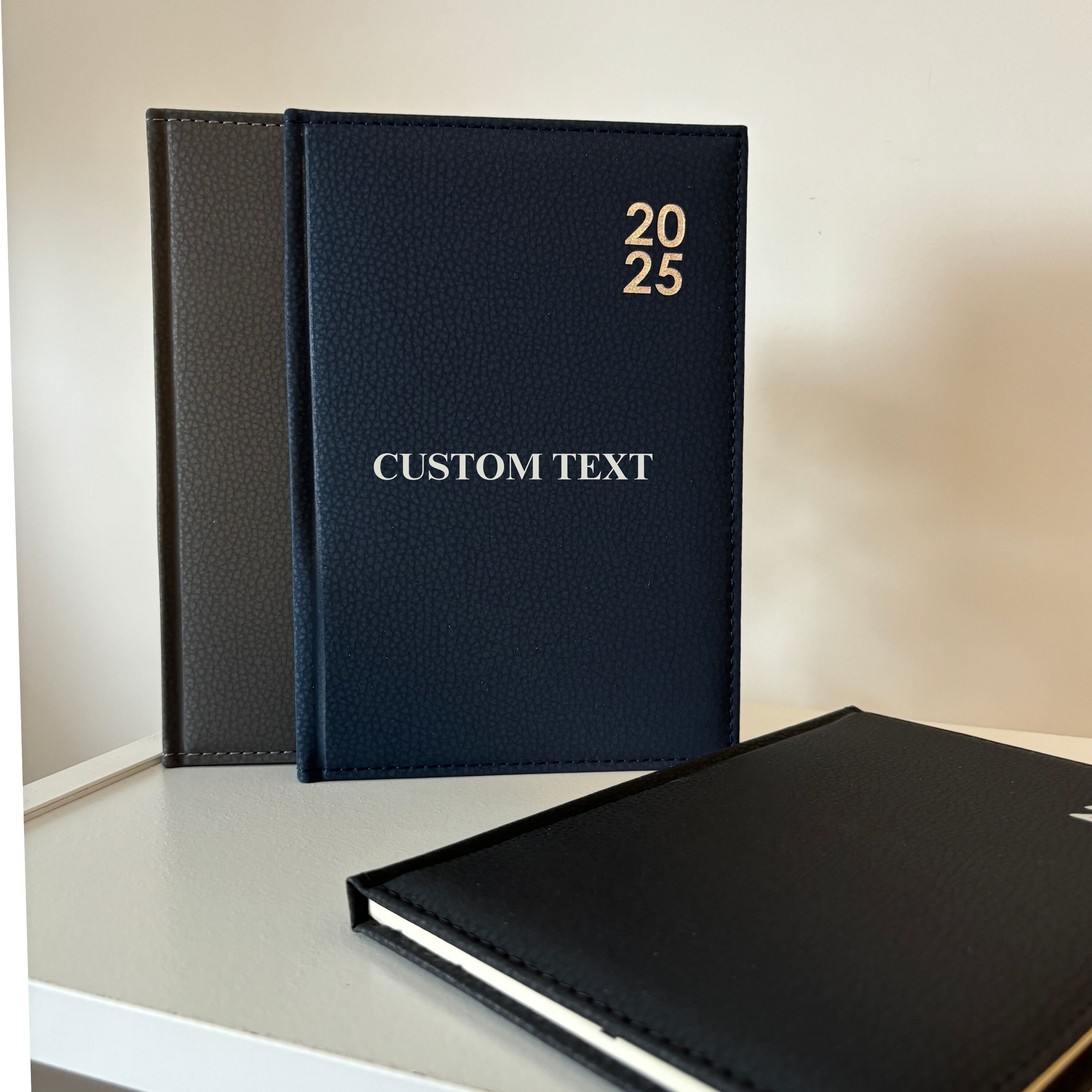 Diary 2025 luxury premium Personalised 2025 Diary,A5 diary, A5 page a day, week to view diary for him, gift for co-worker as a work diary