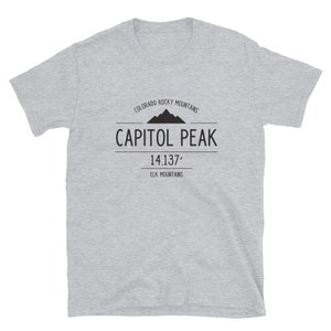 Capitol Peak Short-Sleeve Unisex T-Shirt | Colorado Fourteener Mountains