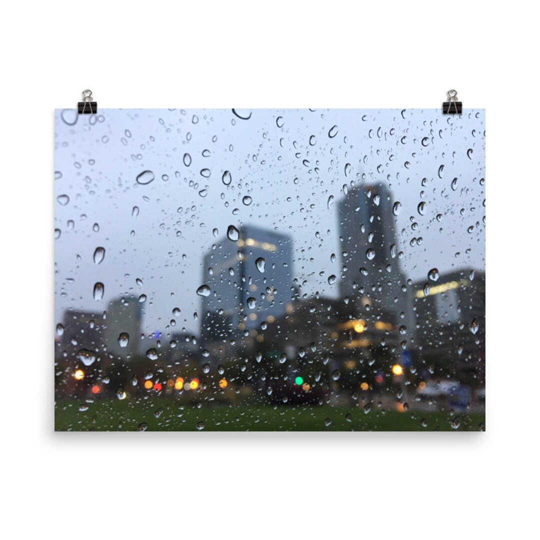 Rainy Denver Day From Speer Blvd Poster Etsy