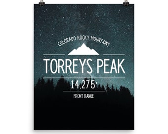 Torreys Peak Poster 16 in x 20 in