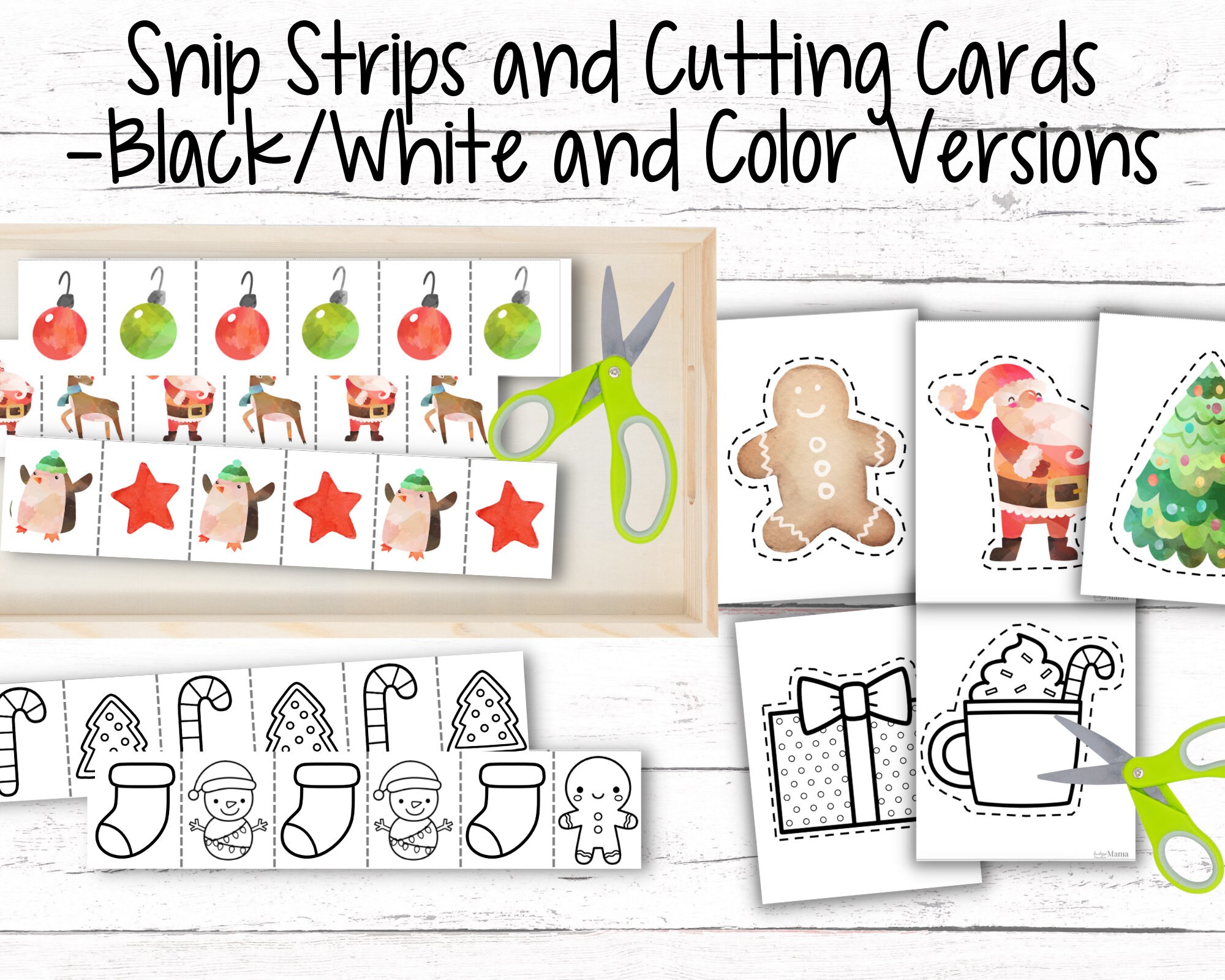 Christmas Activity Printables for Preschool, Kindergarten Printable ...