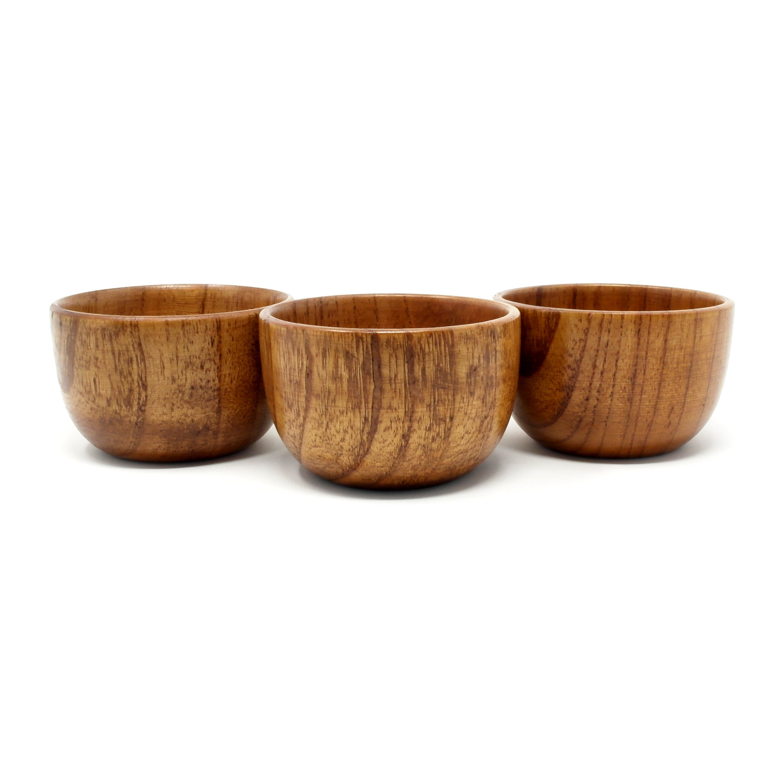 Wooden Dip Sauce Bowls With 20x20cm Tray Small Dipping Bowls Etsy