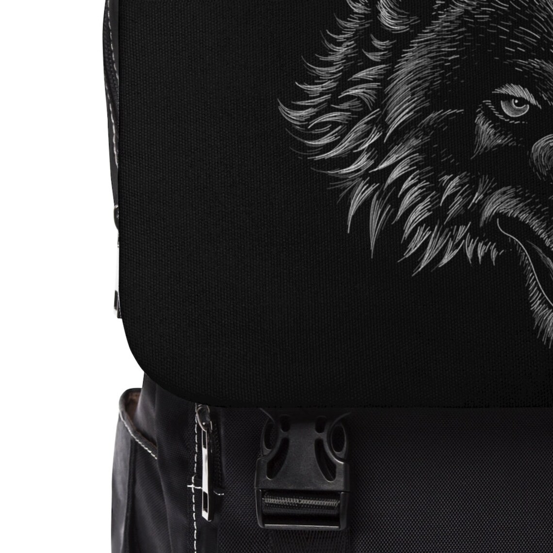 Wolf Shoulder Backpack Etsy