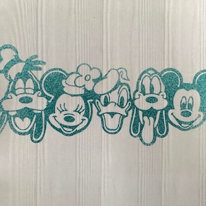 Disney Mickey Mouse & Friends Decal -  Mickey Sticker - Minnie Mouse Label - Donald Duck - Car Decal - Laptop Label - Cute Vinyl Decal