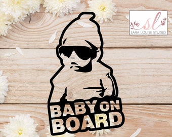 Baby on Board Car Sticker - Baby on Board Vinyl Stickers - Car Sticker - Car Window Graphics - Baby on Board Bumper Sticker