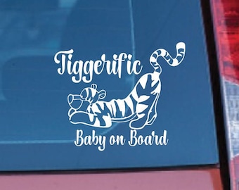 Tigger 'Baby on Board' Car Decal - Winnie the Pooh Vinyl Sticker