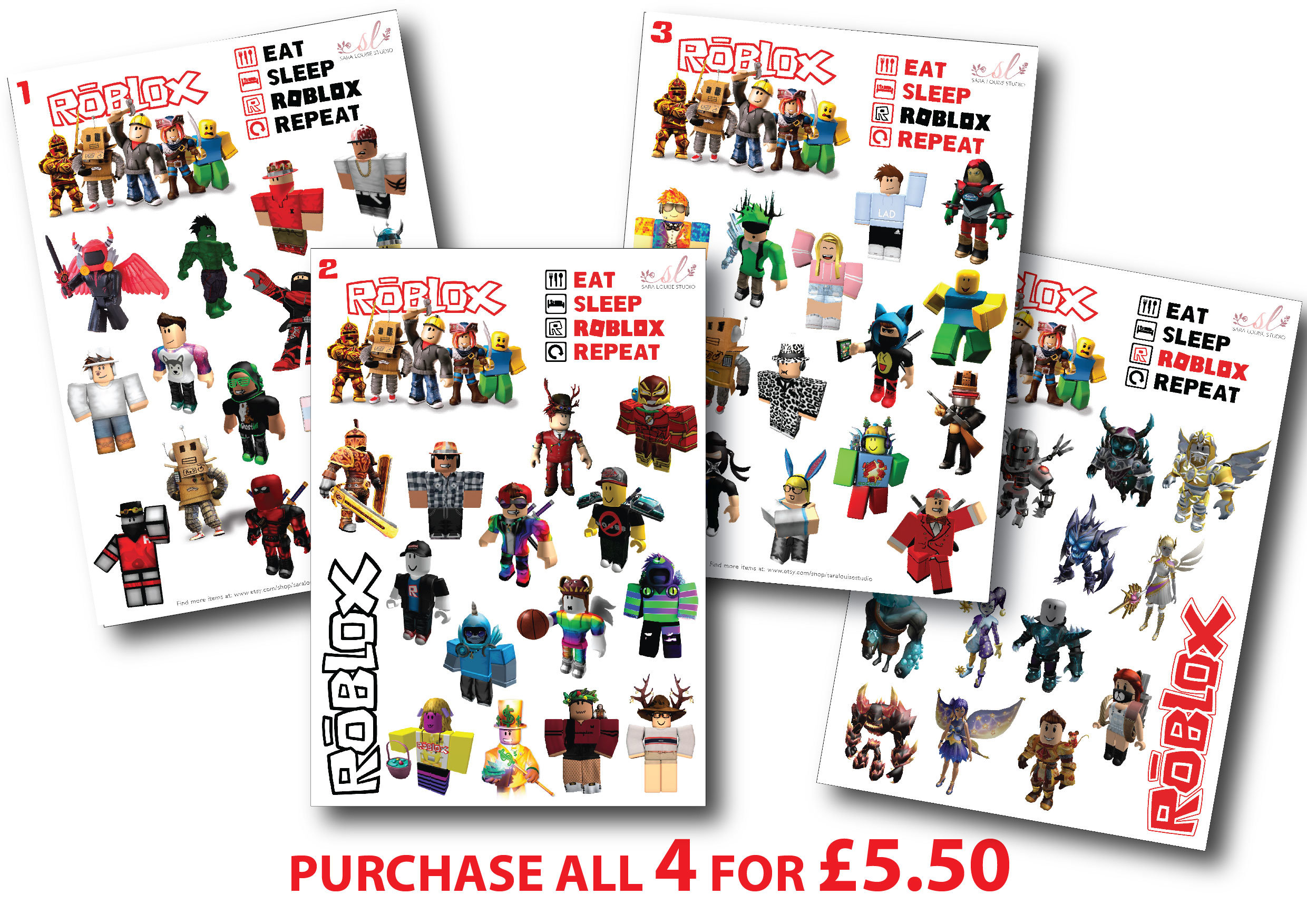 Roblox Sticker Chart