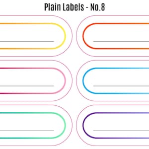 Memory Loss Labels: Dementia Stickers, Home Organization Plain Label No. 8