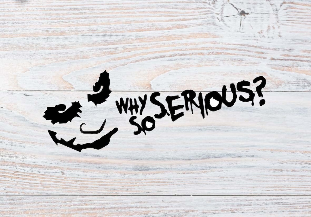 Joker Sticker Joker Why so Serious Sticker Car Window Graphic Joker