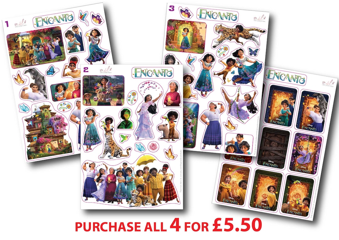 Disney Encanto Stickers - Waterproof Vinyl Stickers - Sticker
