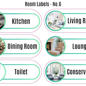 Memory Loss Labels: Dementia Stickers, Home Organization Room Labels No. 6