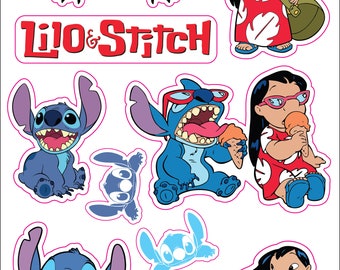 Lilo And Stitch Sticker for Sale by FreshFlowerShop