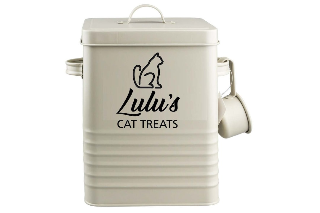 Cat Lable Personalised Cat Decal - Custom Name Vinyl Stickers - Custom Vinyl ...