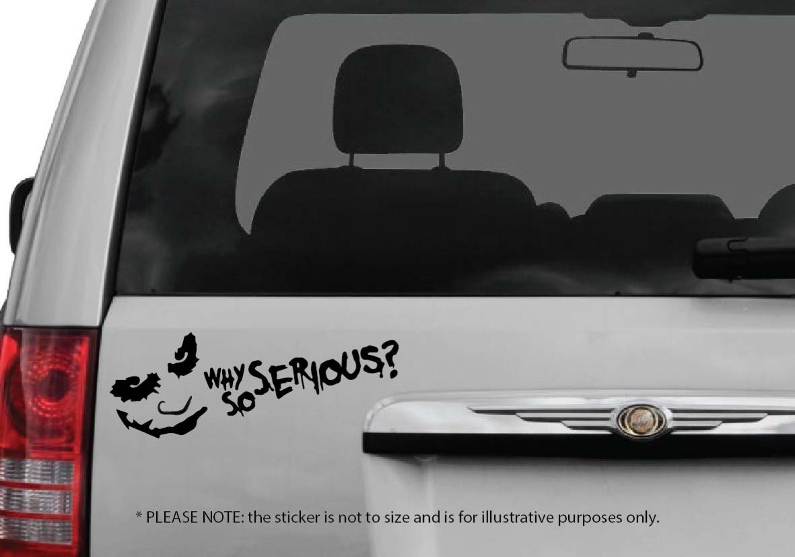 Joker Sticker Joker Why so Serious Sticker Car Window Etsy