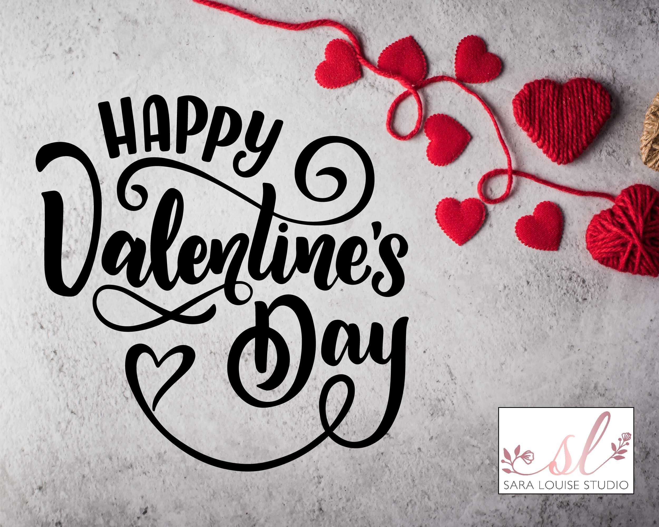 Happy Valentines Day Decal Love Heart Vinyl Sticker Cute - Etsy UK