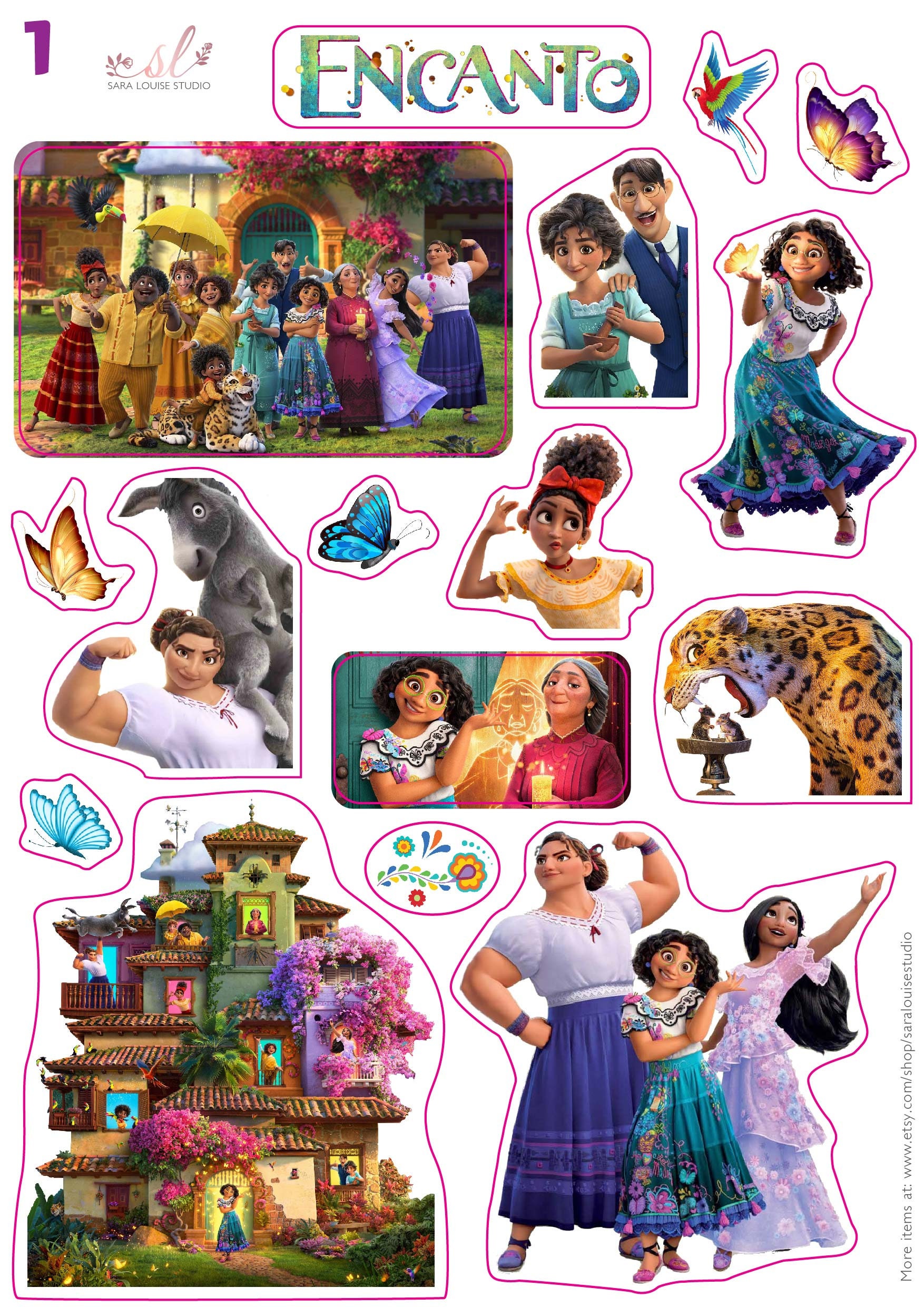 Disney Encanto Stickers Waterproof Vinyl Stickers Sticker Etsy UK