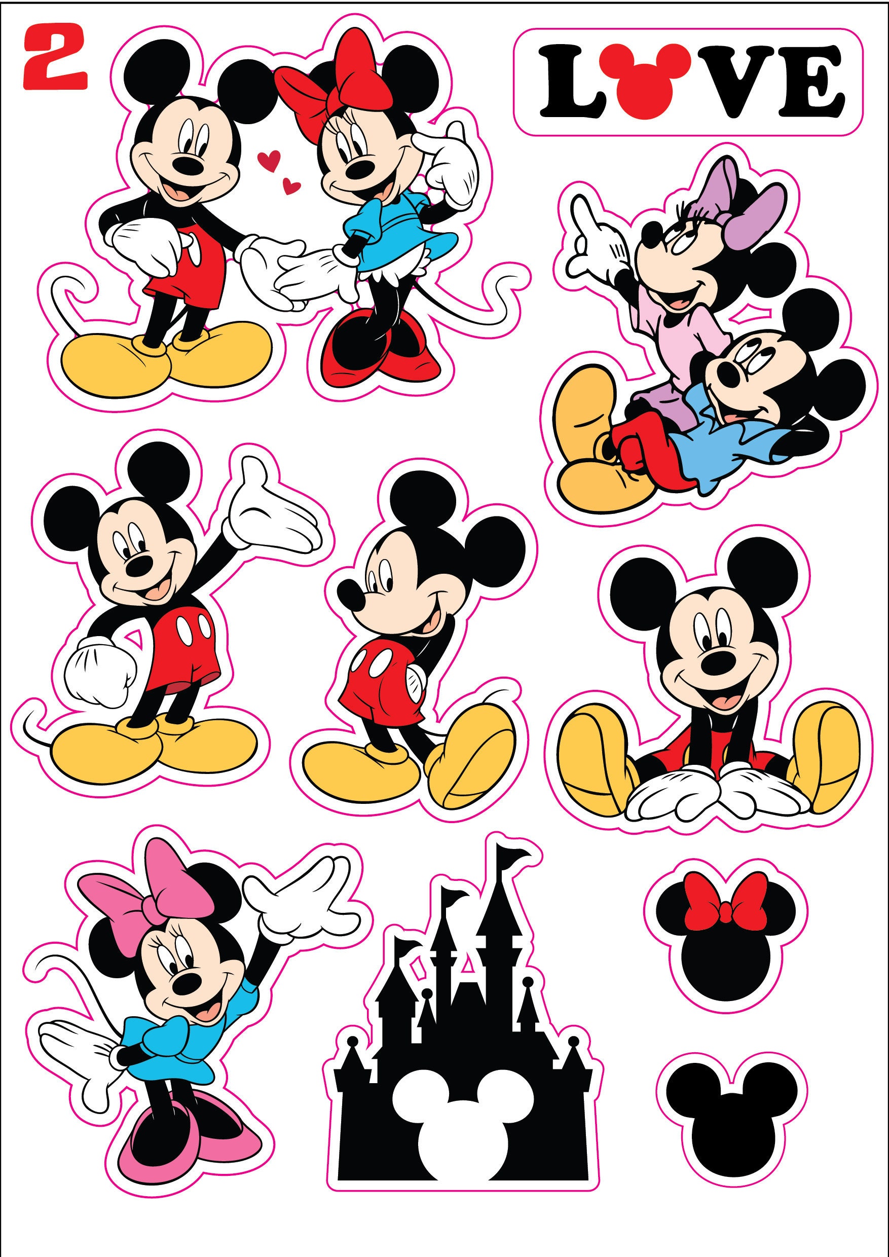 Disney Mickey and Minnie Mouse Vinyl Sticker For KitchenAid Mixer Decor  Waterproof Cartoon Mouse Decals Decoration