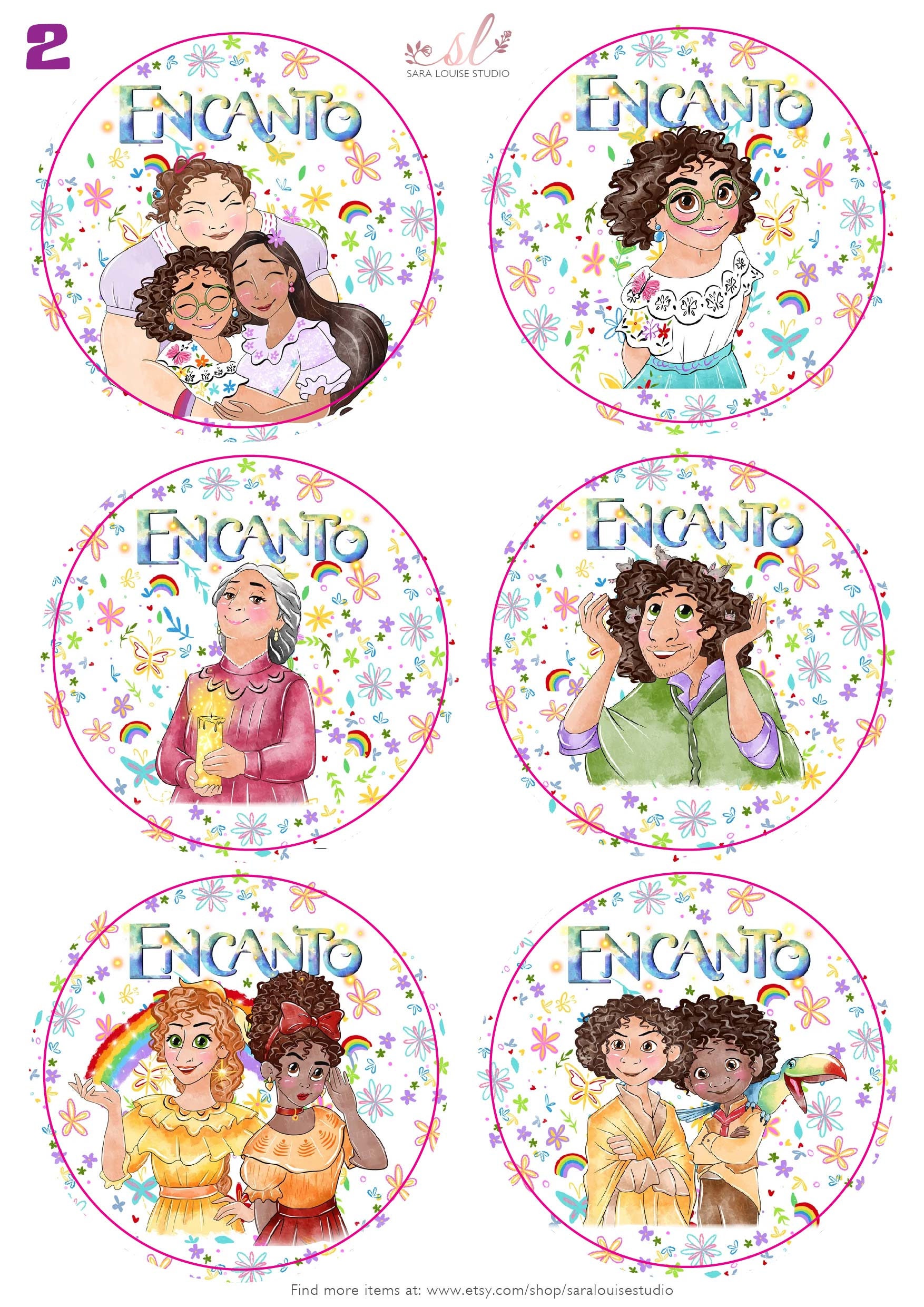 Disney Encanto Stickers Waterproof Vinyl Stickers Sticker 