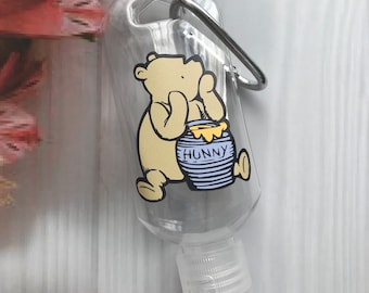 Winnie the Pooh Hand Sanitiser - Lotion Bottle - Travel Bottle with characters; - Mickey - Minnie - Stich - Angel - Toy Story - Tom & Jerry
