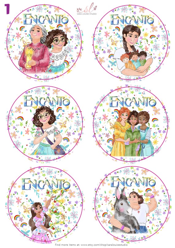 Disney Encanto Stickers Waterproof Vinyl Stickers Sticker Sheet