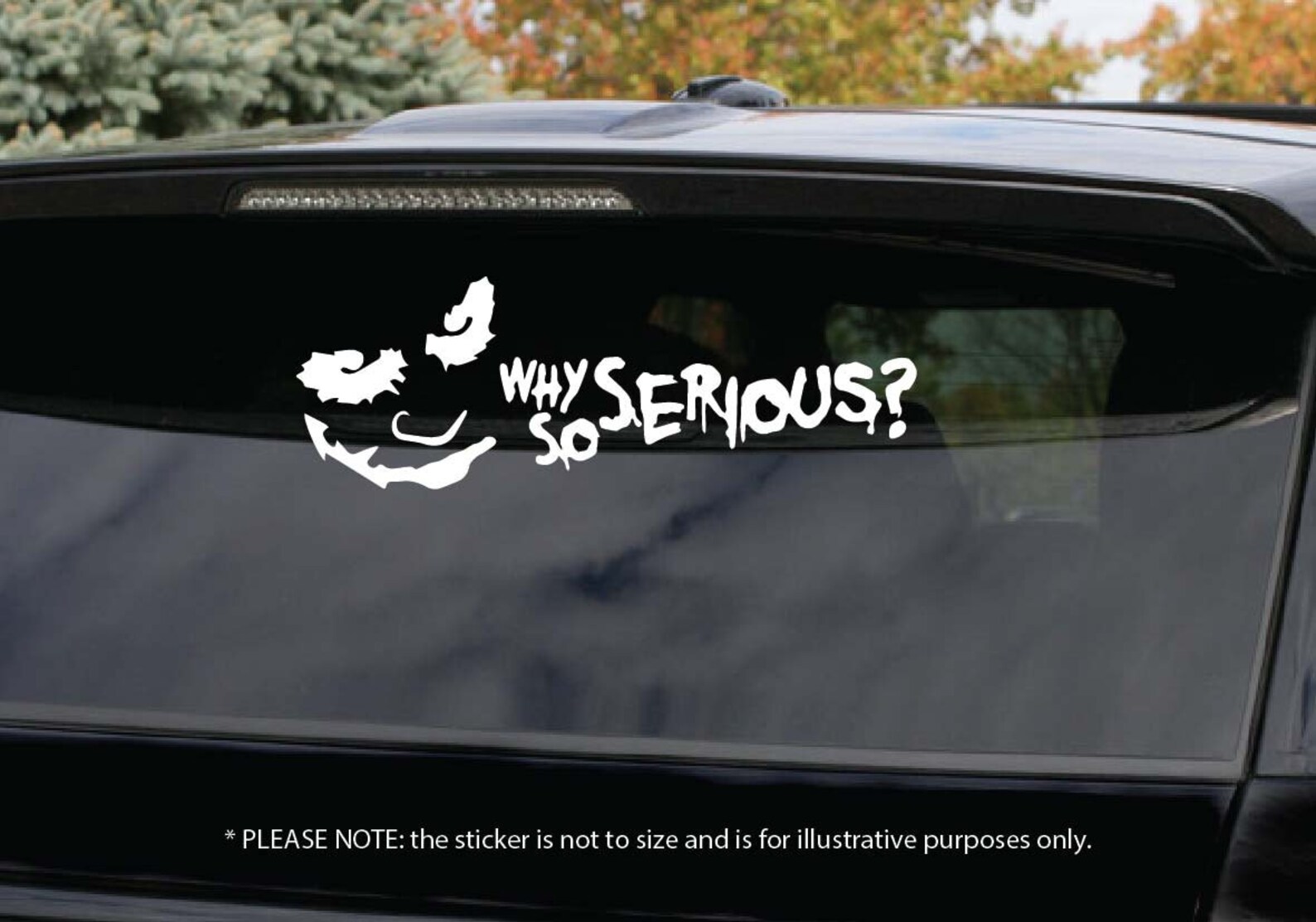 Joker Sticker Joker Why so Serious Sticker Car Window Etsy