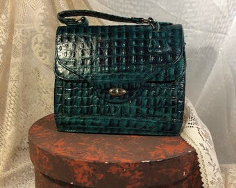 faux crocodile purse