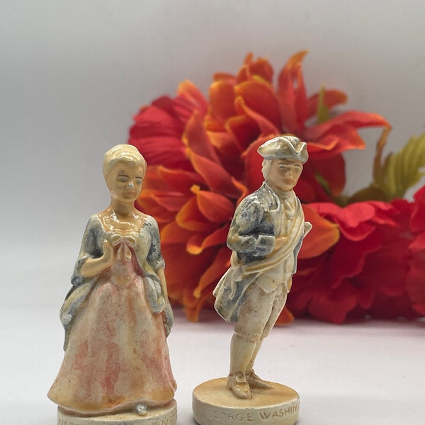 A Sebastian Miniatures of George and Martha Washington