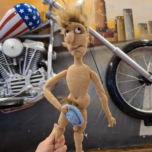 Quirky Crochet Doll,Knitted doll for adults,Penis doll,gift for adults