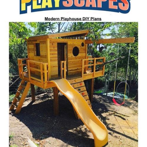 Modern Playhouse DIY Plans Etsy