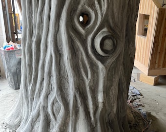 Concrete Faux Tree Stump